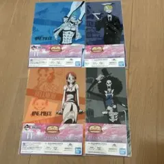 ONE PIECE 1番くじクリアファイル4枚セット
