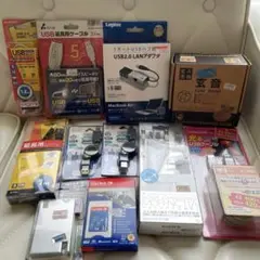 【新品・未使用】USBケーブル USBLANアダプタ ベッドホン 等 まとめ売り