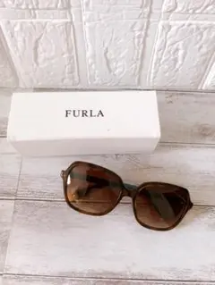 FURLAフレラ サングラス ケース付き ブラウン ブルー ホワイト