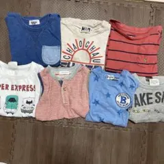 90 男の子　Tシャツ　半袖　タンクトップ　保育園着　夏服　まとめ売り