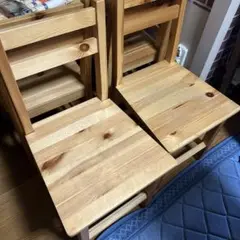 【現地引取り限定】木製椅子 ダイニングチェア4脚セット