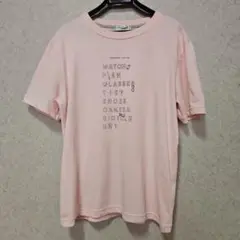 CROCODILE イラスト入り半袖Tシャツ ピンク