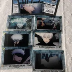 呪術廻戦PLAZA 箔押し場面写クリアカード 五条悟 7点セット
