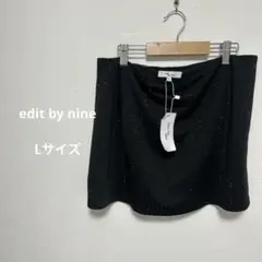 ✨海外古着✨新品未使用　edit by nine 黒 ミニスカート L