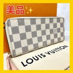 【美品☆】ルイヴィトン ダミエ ポルトフォイユ クレマンス ローズバレリーヌ