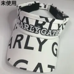 未使用　PEARLYGATE ロゴ入り　ホワイト ゴルフ　サンバイザー