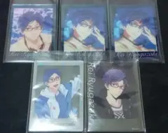 Free ! オケコン チェキ風カード 竜ヶ崎怜5枚セット