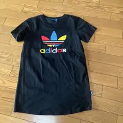 adidas 半袖Tシャツ ブラック/マルチカラー S
