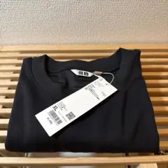 UNIQLO エアリズムコットンオーバーサイズ Tシャツ XL ブラック：未使用