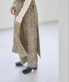美林✨todayful トゥデイフル　ジャガードレイヤードパンツ　総柄　36