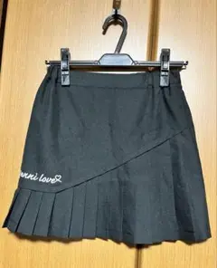美品　jenni love 150cm ブラックプリーツスカート