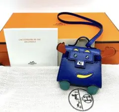 入手困難 エルメス ケリードールチャーム 未使用 レア ブルー