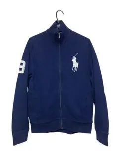 ● 中古 POLO ポロラルフローレン ビッグポニー刺繍ジップジャージ ネイビー