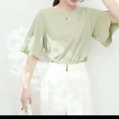 パールハチワレスリーブTOPS natural bcouture
