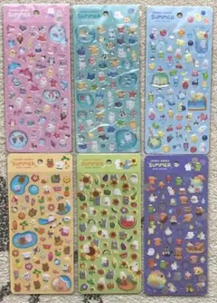 キャンドゥ ジュエルシール GAIA ワクワクサマーシール 6種