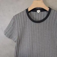 ポールスミス　日本製　ストライプ　リンガーネック　Ꭲシャツ メンズ　Mサイズ