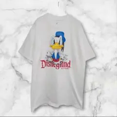 Disney land by Hanes Tシャツ ドナルド【M】綿100