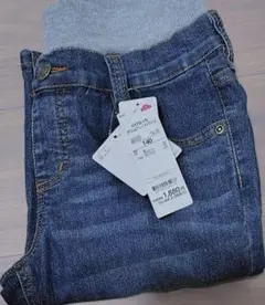 新品タグ付き　トップバリュ　TOPVALU　のびるっちデニムハーフパンツ　140