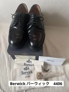 【Berwick バーウィック】ドレスシューズ ブラック4406ROVIBK 4406ROVIBK（コーティングレザー）｜Berwick1707（バーウィック