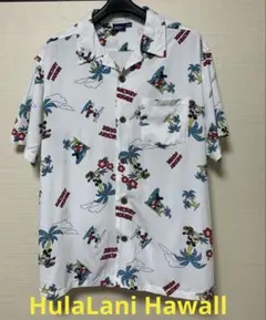 【美品】フララニ　サングラスミッキーマウス　アロハシャツ M 限定 コラボ