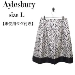 【未使用タグ付き】Aylesbury 月柄ドットスカート 薄手 春夏 11号
