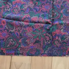 布　紫　花柄