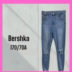[ベルシュカ] 未使用　ダメージ加工　ストレッチ　スキニーデニムパンツ　コットン