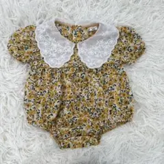 SHEIN 花柄ロンパース 3M
