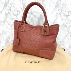 LOEWE ロエベ アナグラム フスタ ハンドバッグ ピンク