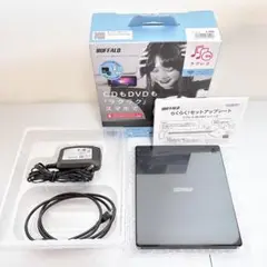バッファロー スマートフォン用ＣＤレコーダー ラクレコ RR-PW2-BK