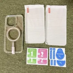 iPhone 15 Pro ケース ＆ 保護フィルム MagSafe対応