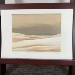 アントニーニ 「ヨット」 銅版画 シート 直筆サイン入り 額縁無し 美品