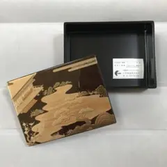 伝統工芸品 文箱 会津塗 金蒔絵 小箱「初音」成田元春 吉田善一 清水哲夫 伝統工芸品 文箱 会津塗 金蒔絵 小箱「初音」成田元春 吉田善一