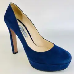 美品★PRADA・プラダ スエードレザー パンプス(371/2)