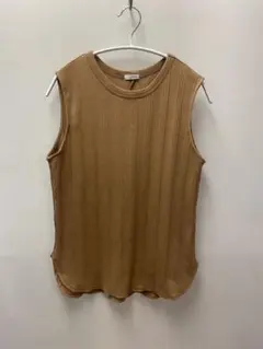 1_OF_MINE(ワンオブマイン)GIZA テレコ ノースリーブ カットソーF