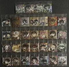 鬼滅の刃 シールウエハース13 全32種類フルコンプ 裏面R善逸