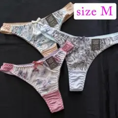 Tバック ショーツ レディース 下着 パンツ 3枚 セット Mサイズ C-36