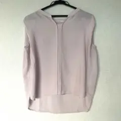 NOBLE ノーブル　スキッパーブラウス　ノースリーブ　ピンク　36