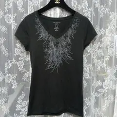 THE LIMITED Perfect Tee ブラック Tシャツ ビジュー