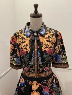 半袖 柄ワンピース（タグ付き新品）