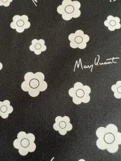 コットンオックスMARYQUANT【ミニデイジー】ブラック 生地 マリークワント