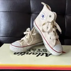 コンバース　キッズ　白　ハイカット　16センチ