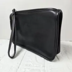 OLD COACH クラッチバッグ 9972 ブラック オールレザー USA製