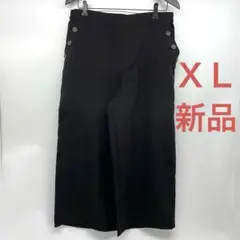 【新品】ワイドパンツ　黒　夏物