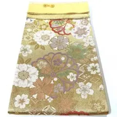 帯797 ●織の弘彩謹製 高級 正絹 唐織 振袖用 六通 袋帯