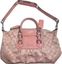 【美品】COACH　2WAYバッグ　シグネイチャー　ブラック　F15443 楽天市場】コーチ バッグ f15443 シグネチャー サテン 2way