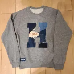 HRM ハリウッドランチマーケット ハリラン リメイク デニム スウェット H