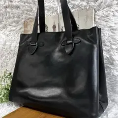 CROOTS クルーツ ブライドルレザー トートバッグ 黒