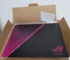 ROG ガラス マウスパッド ブラック/ピンク 訳あり
