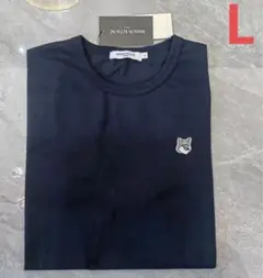 新品 Maison Kitsune グレーフォックスヘッドロゴ L@v87